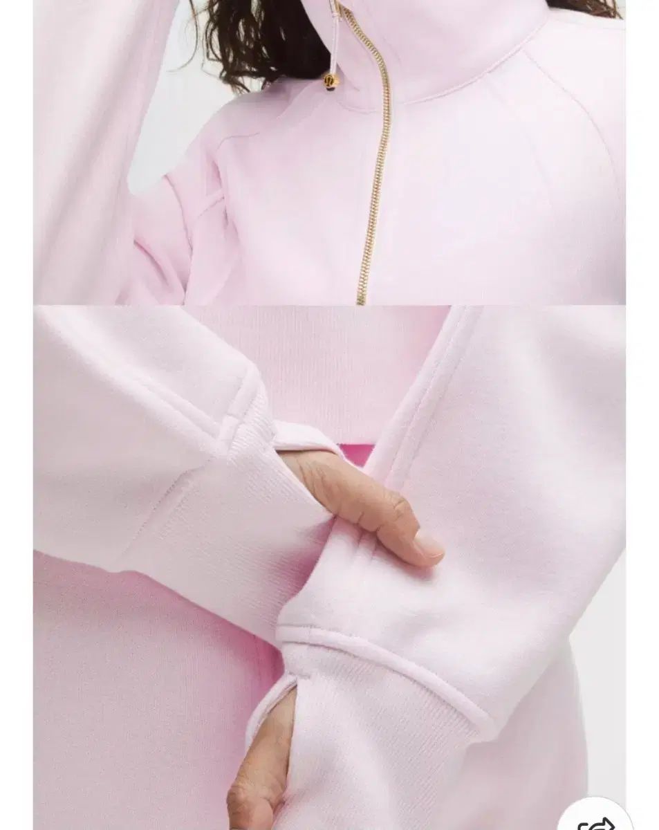 lululemon ルルレモン スキューバ オーバーサイズ ファネルネック いちごミルク