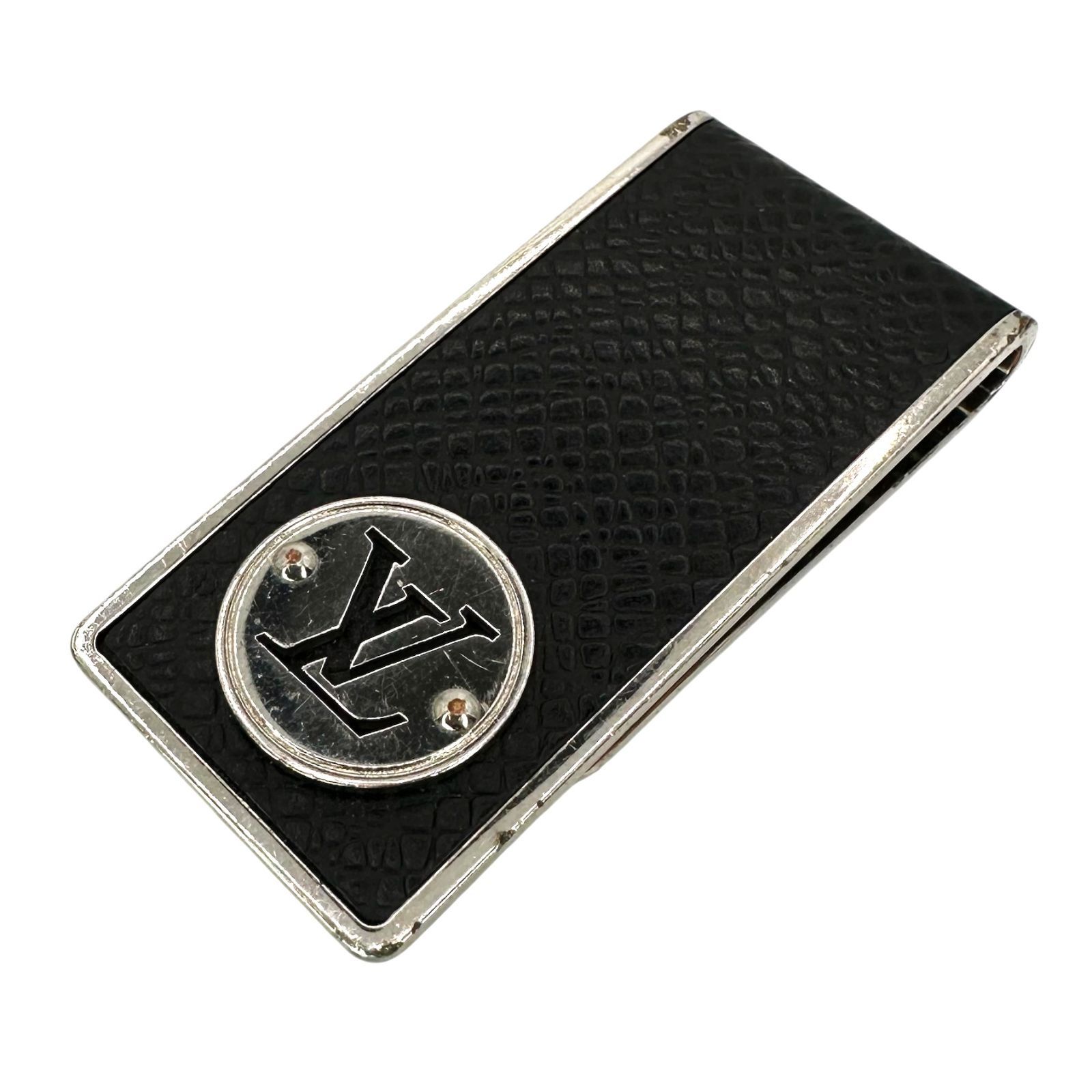 Louis Vuitton ルイ ヴィトン パンス ア ビエ ネオ LV クラブ マネークリップ ブラック 財布 お札 -B 9304