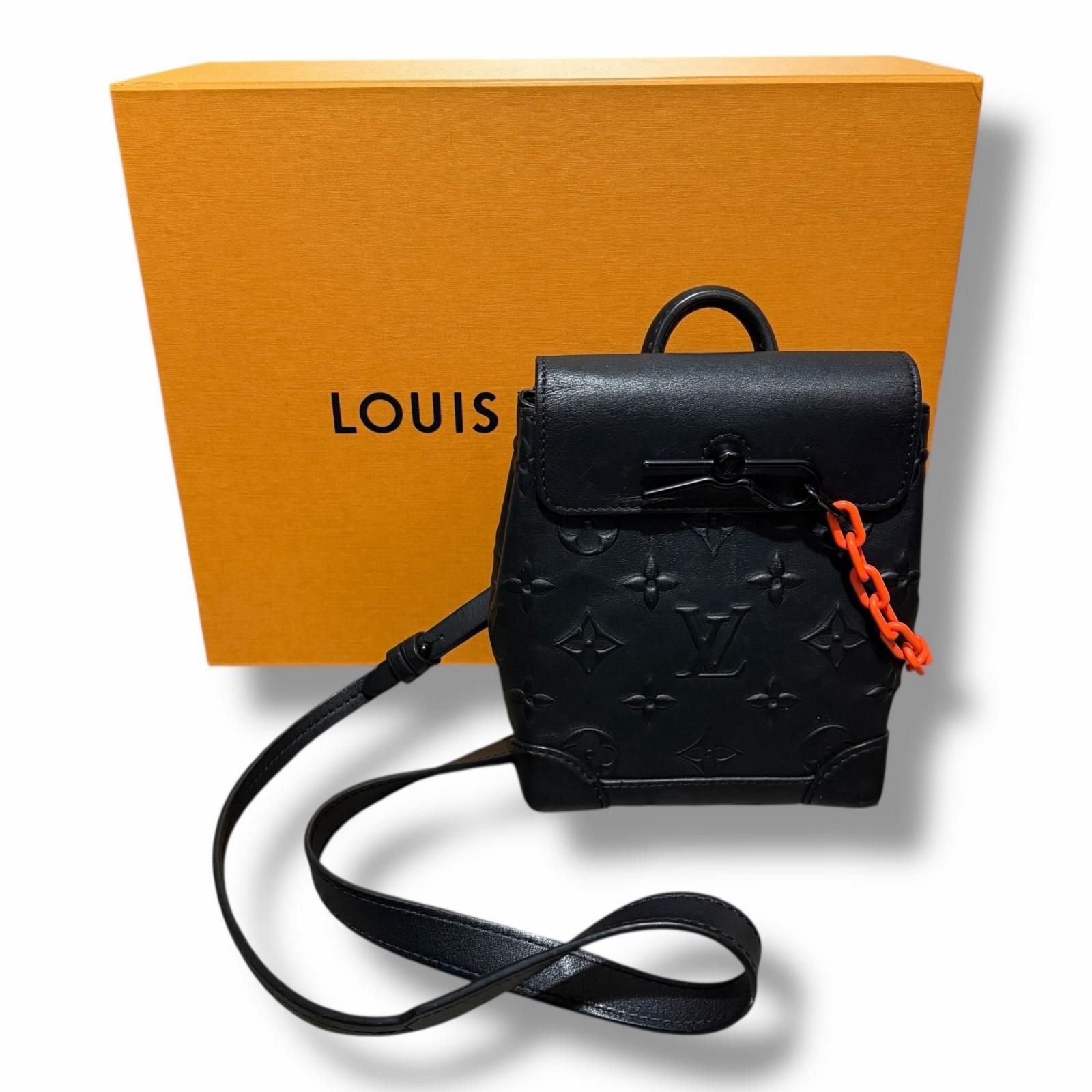 LOUIS VUITTON スティーマーXS レザーショルダーバッグ 鞄 ルイ