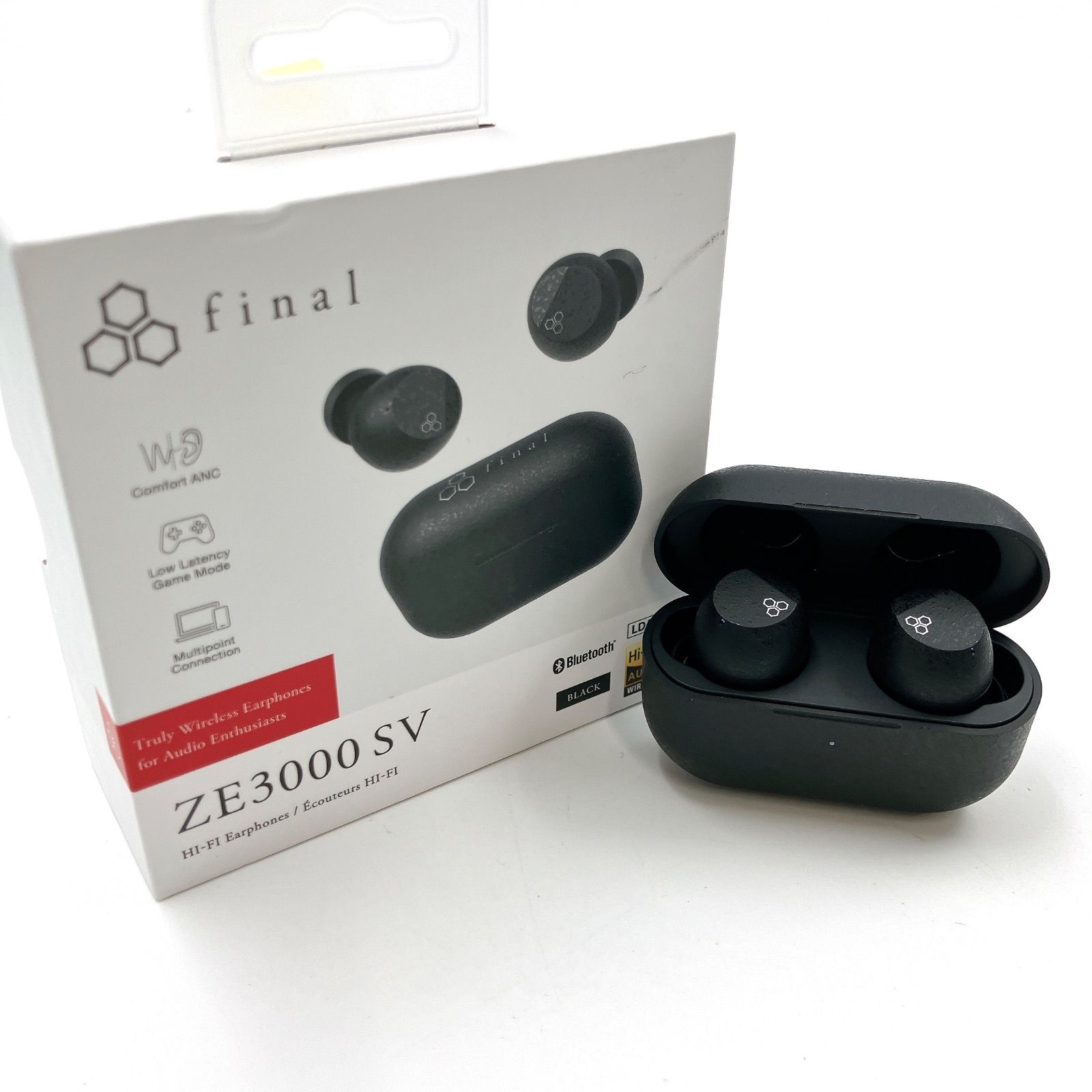 MY257 final ファイナル ZE3000 SV ワイヤレスイヤホン ブラック HiRES