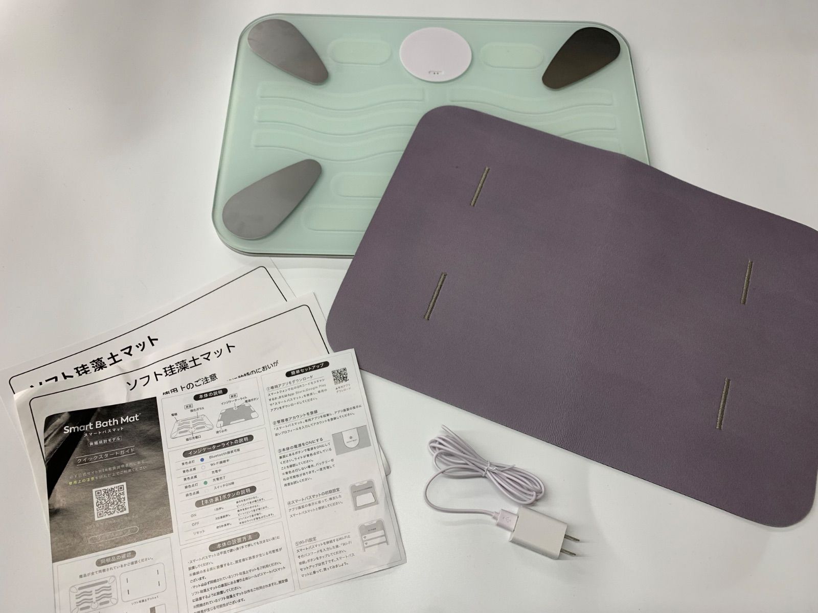 1 通電 issin Smart Bath Mat スマートバスマット 体組成計モデル 製 珪藻土 電化製品 2