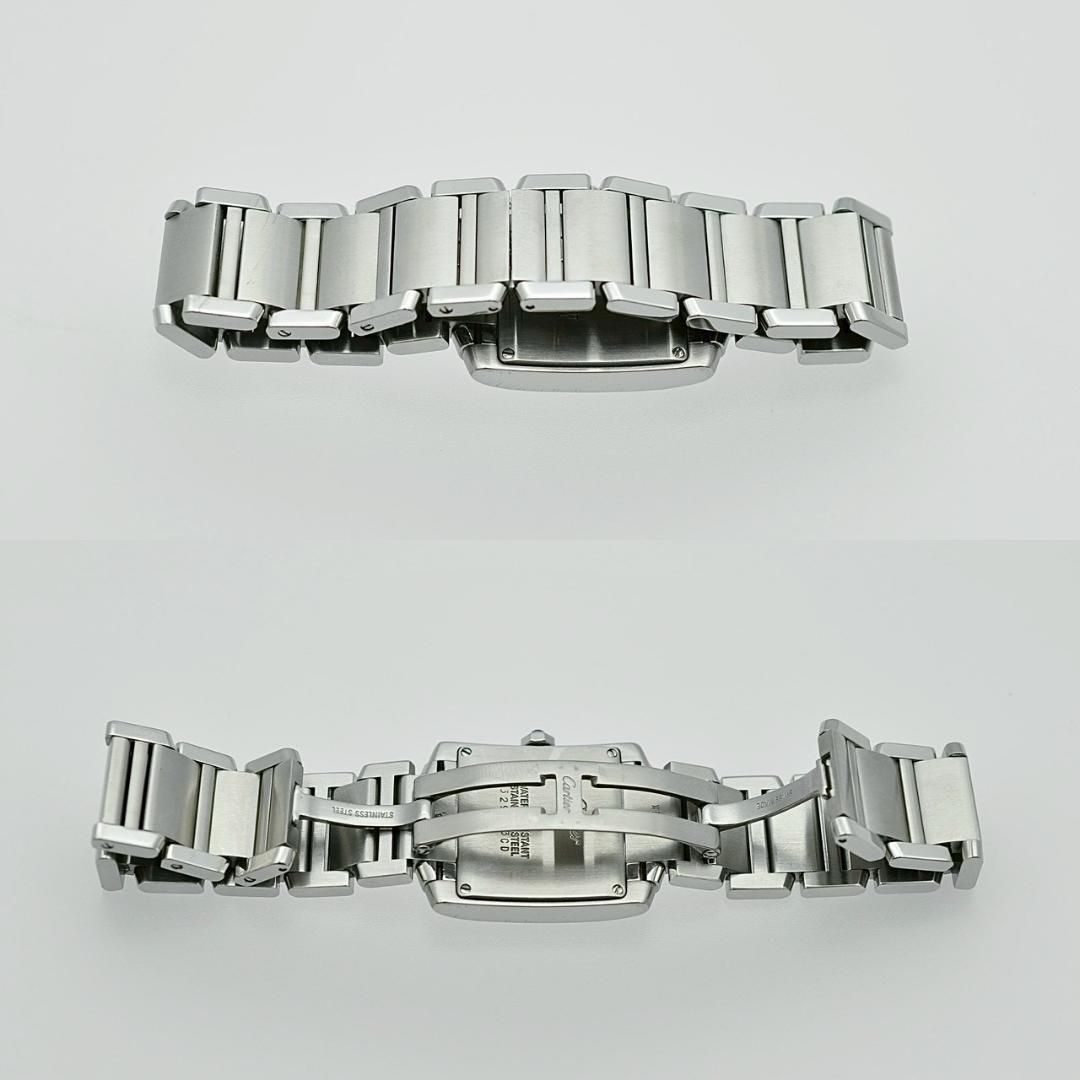 Cartier 磨き済 タンクフランセーズ MM QZ ボーイズ 時計 W00048
