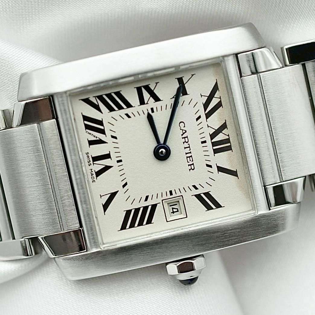 Cartier 磨き済 タンクフランセーズ MM SS ボーイズ 時計 Cartier 磨き済 タンクフランセーズ MM SS ボーイズ 時計 TANK