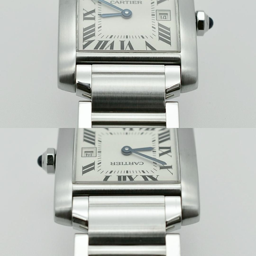 Cartier 磨き済 タンクフランセーズ MM QZ ボーイズ 時計 W00048