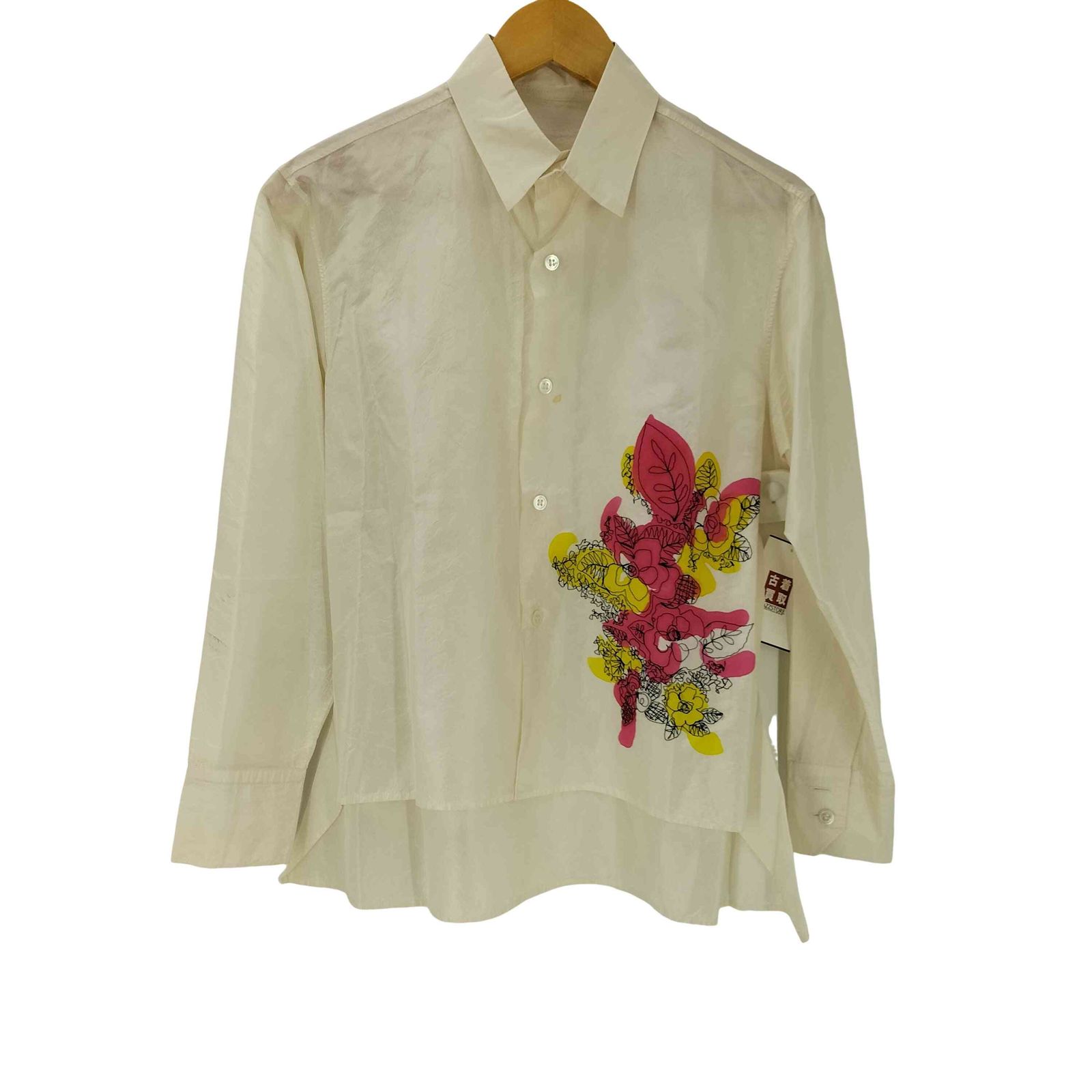 Ys(ワイズ) フラワープリント シルクシャツ レディース JPN：3 【中古】【ブランド古着バズストア】 ワイズ Ys フラワープリント シルクシャツ レディース JPN：3 - メルカリ