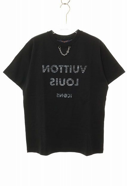 ルイヴィトン LOUIS VUITTON チェーン付き反転ロゴTシャツ M RW211W