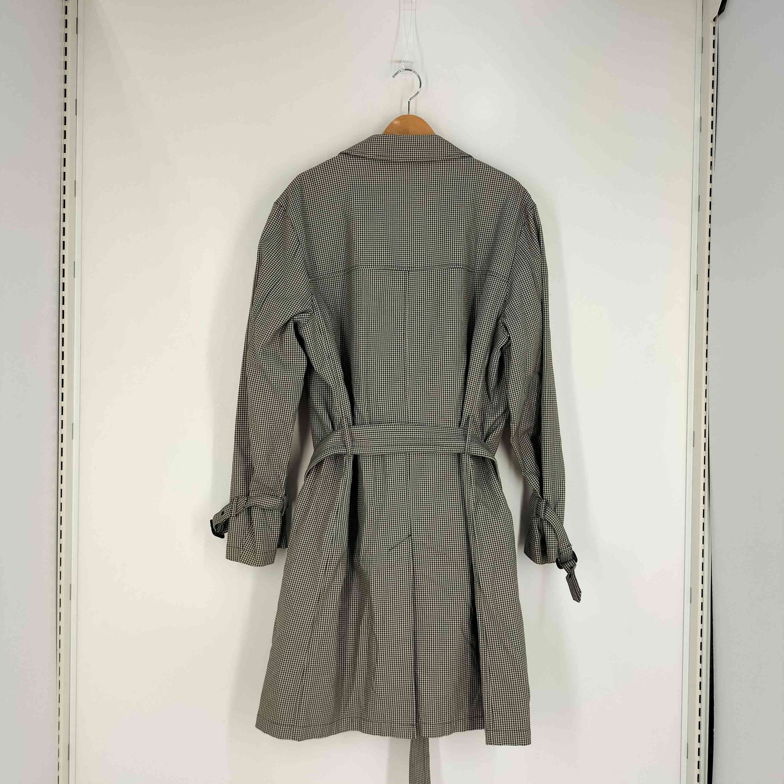 アクアスキュータム AQUASCUTUM 千鳥格子 コットン トレンチコート