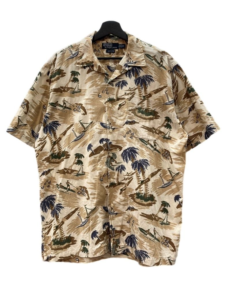 ラルフローレン RalphLauren 90s OPEN COLLAR SHIRT オープン カラー