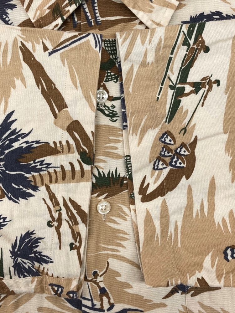 ラルフローレン RalphLauren 90s OPEN COLLAR SHIRT オープン カラー