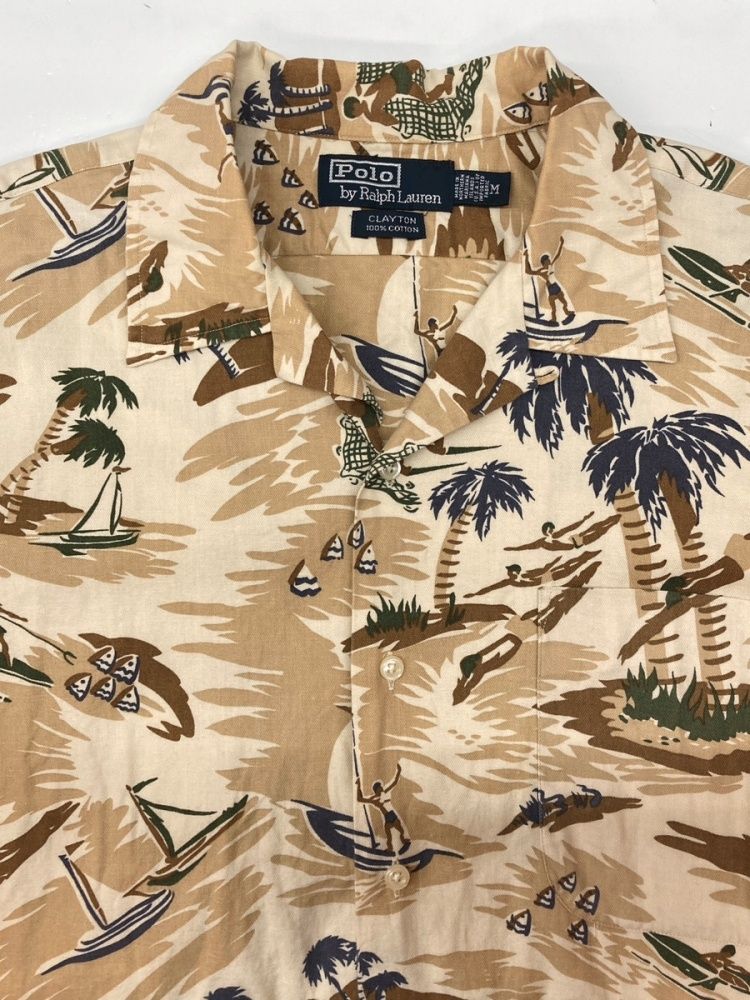 ラルフローレン RalphLauren 90s OPEN COLLAR SHIRT オープン ラルフローレン RalphLauren 90s OPEN COLLAR SHIRT オープン