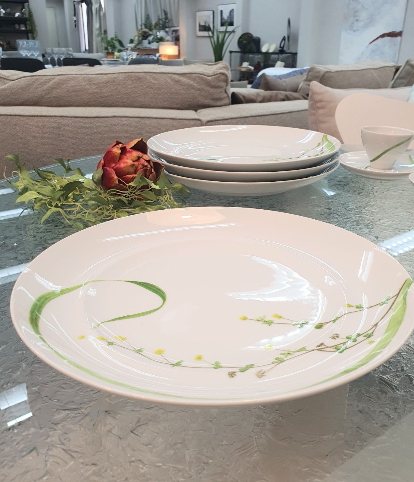 SPAL プレート|カップ-ソーサー |シュガーポット9点セット