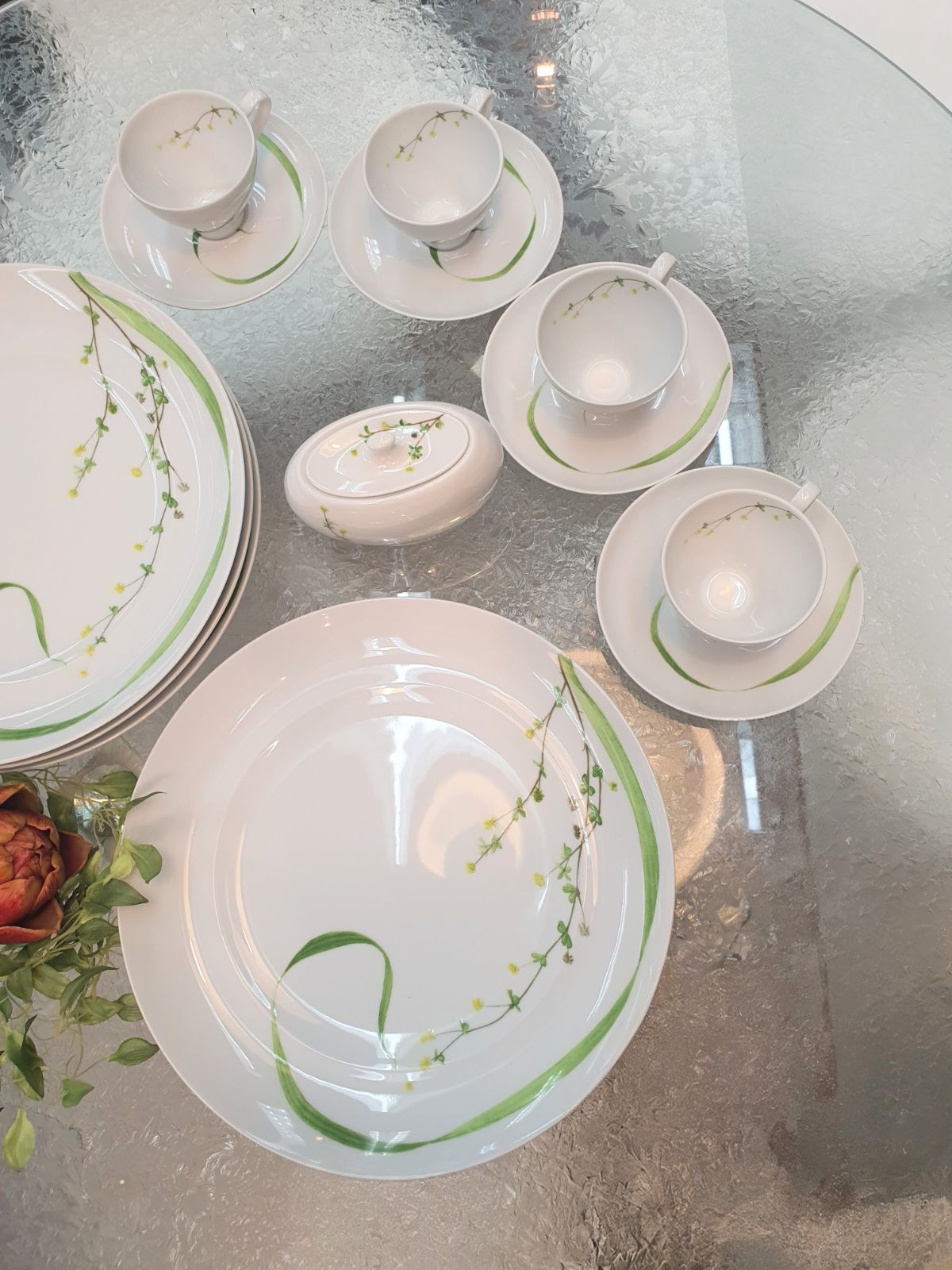 SPAL プレート カップ-ソーサー シュガーポット9点セット