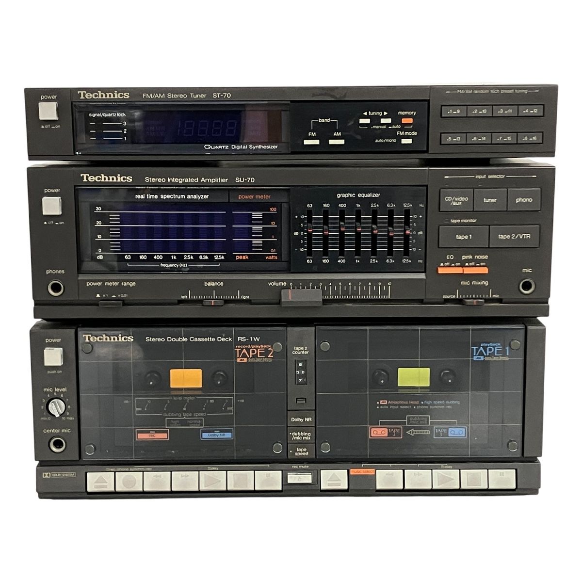 Technics テクニクス SU-70 ST-70 RS-1W 3点セット システムコンポ