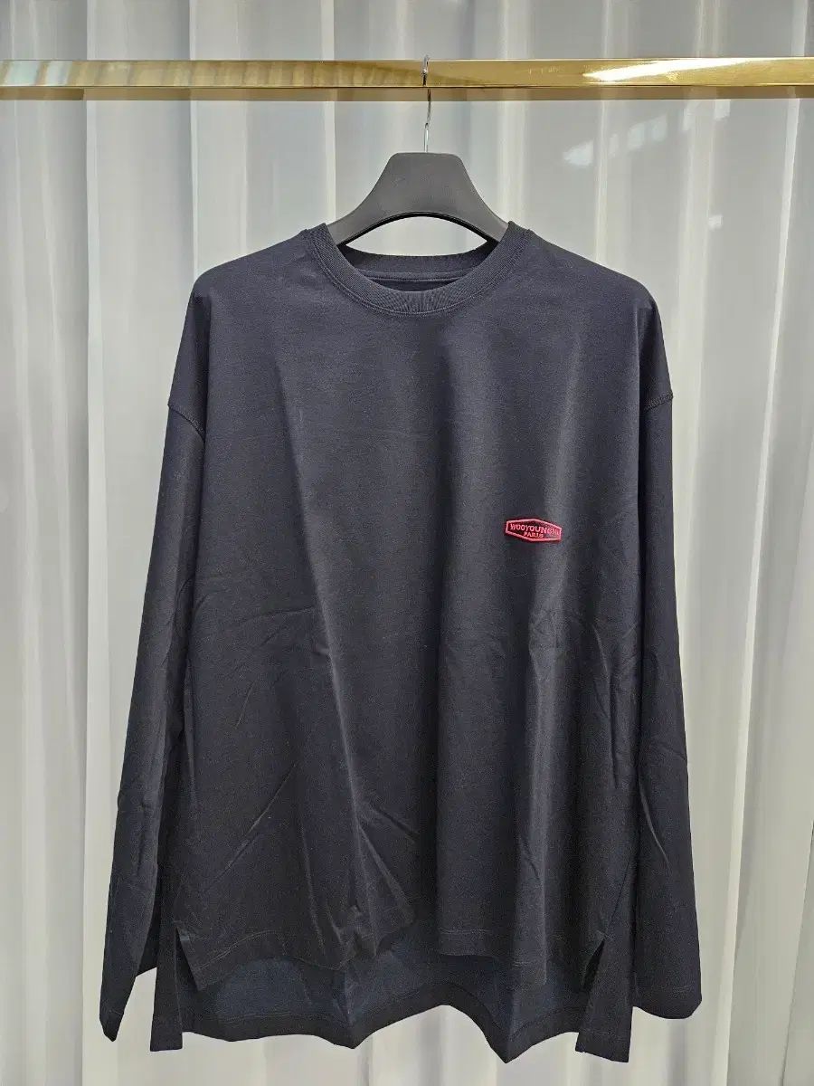 ♥ WOOYOUNGMI ウーヨンミ ネイビー オーバーサイズ ロングスリーブ Tシャツ 48サイズ