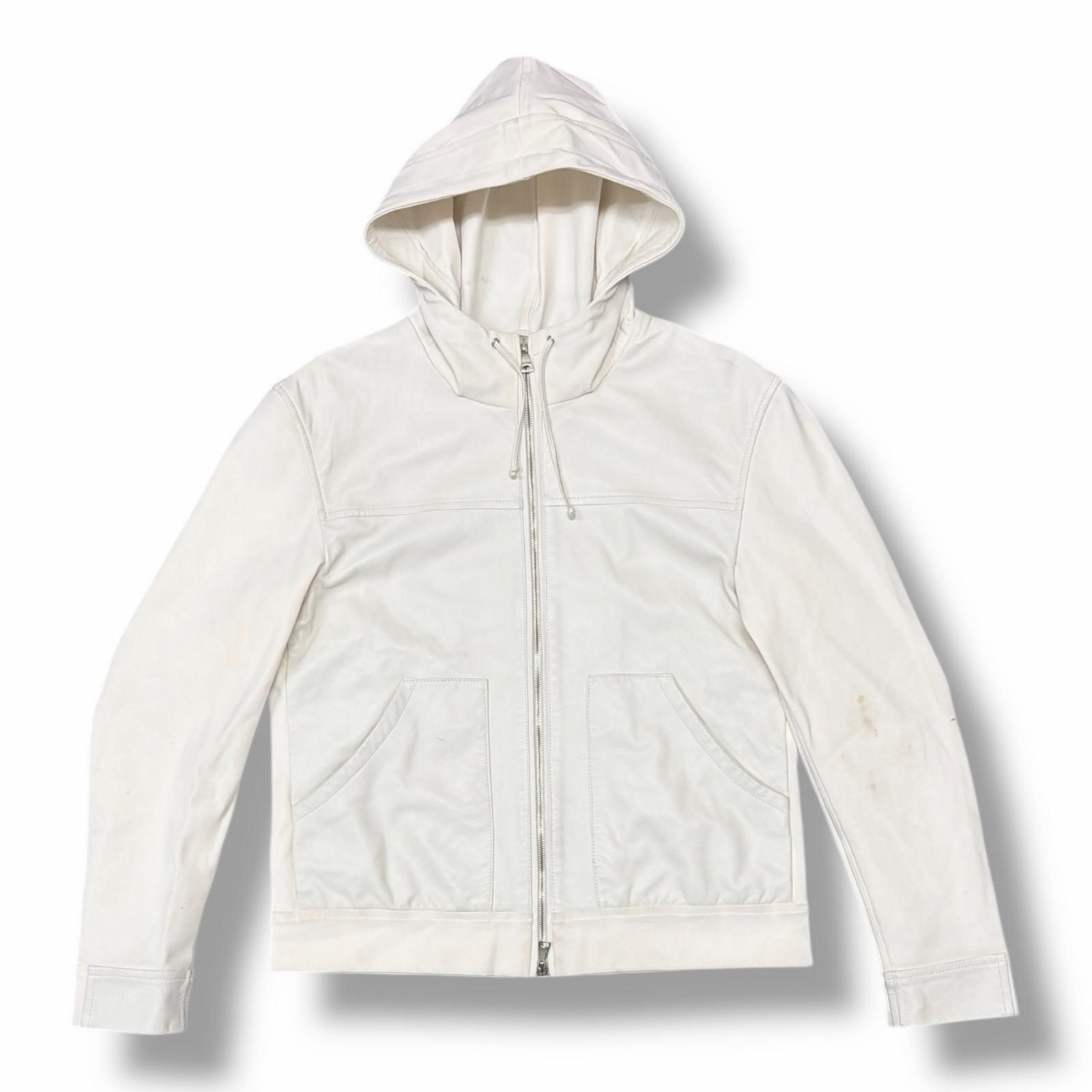 国内正規 EMMETI PETER ラムスキン ナイロン 切り替え ジップアップ