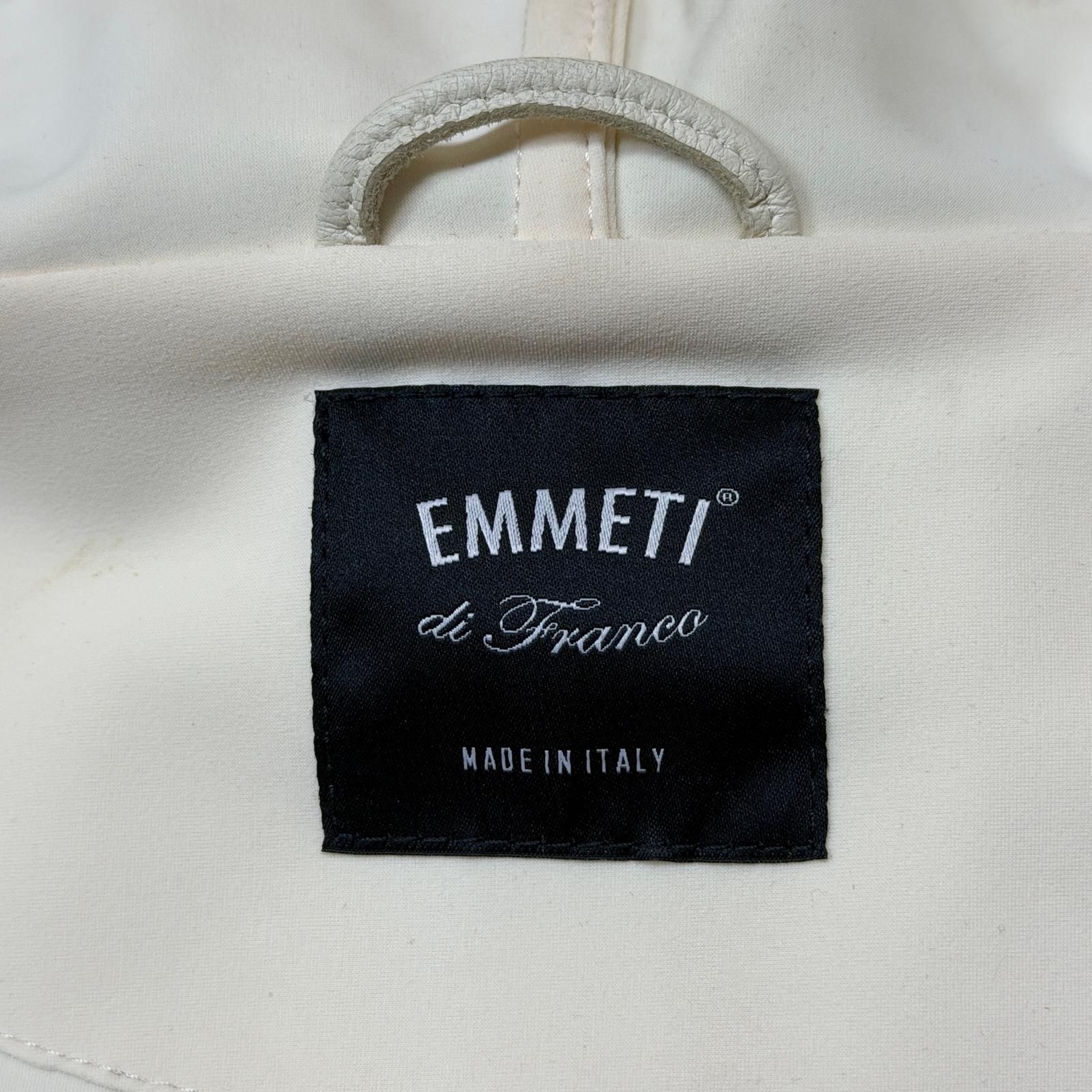 国内正規 EMMETI PETER ラムスキン ナイロン 切り替え ジップアップ