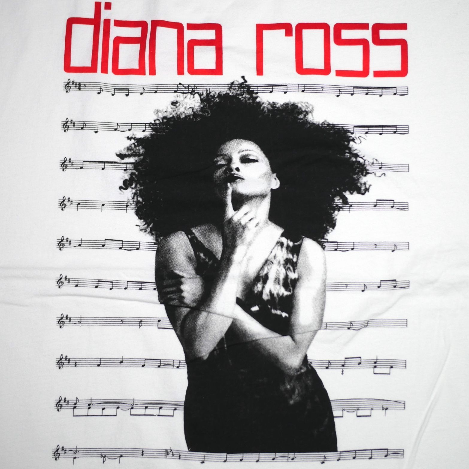 XL】Diana Ross ダイアナロス フォト Tシャツ ダイアナ・ロス 楽譜