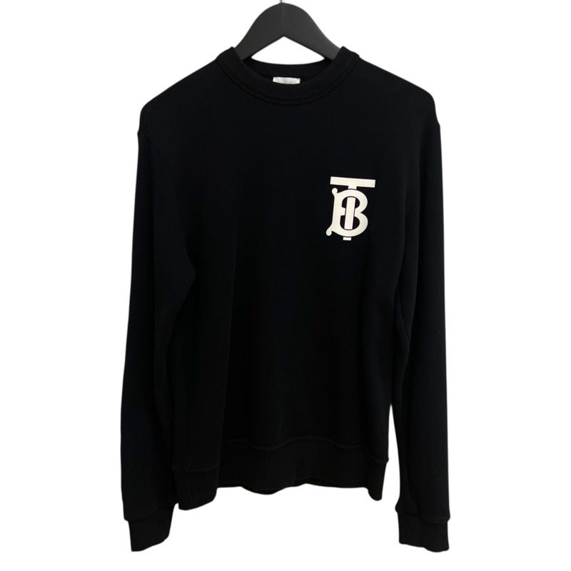 バーバリー BURBERRY TBロゴ長袖スウェットシャツ 8024602 ブラック コットン メンズ スウェット