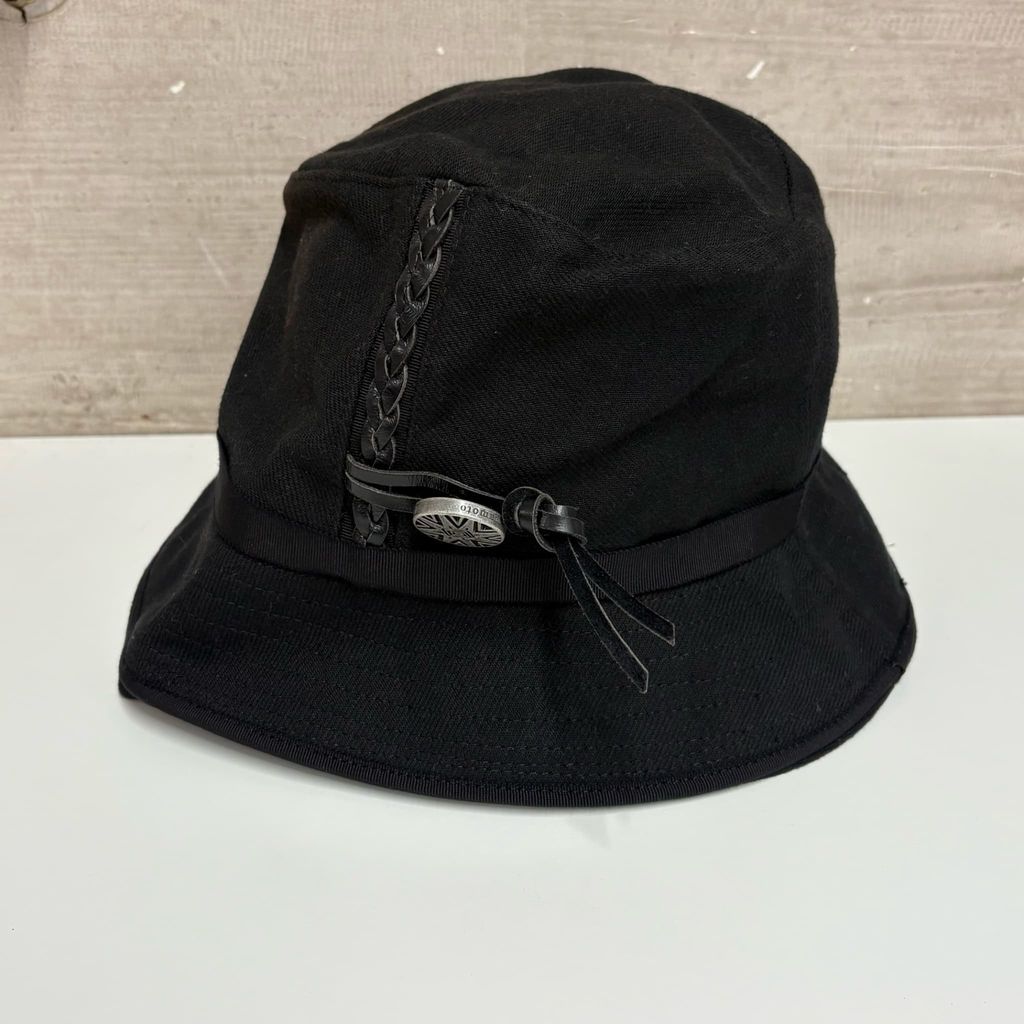 yohji yamamoto pour homme Justin Davis ヨウジヤマモトプルーオム ジャスティンデイビス 11 AW ハット HP H 13 014 ブラック size 中目黒A 12