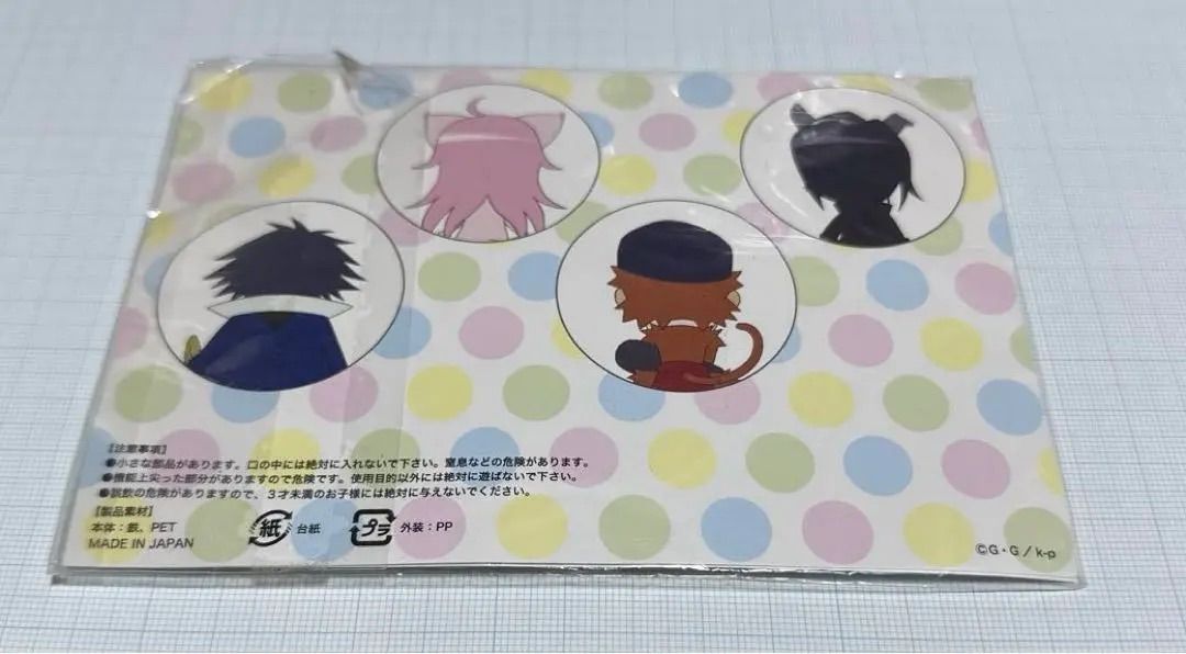 K どうぶつけー 缶バッジ 八田美咲 公式 伏見猿比古 夜刀神狗朗 ネコ