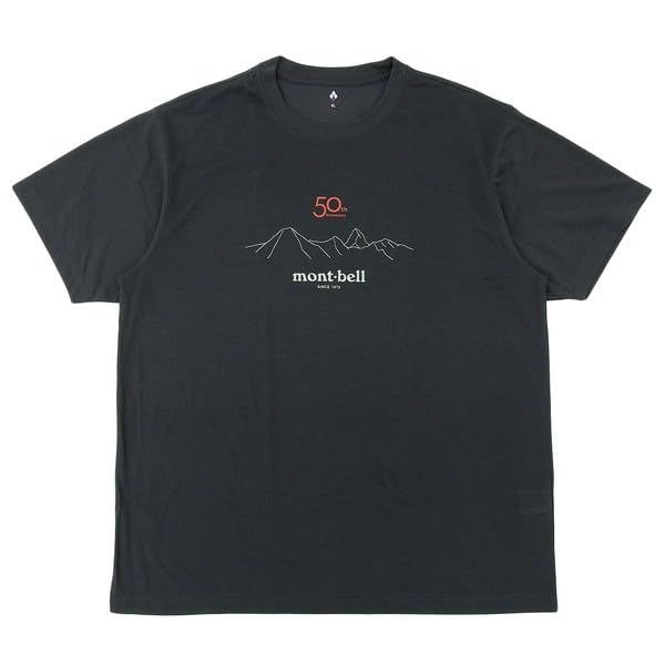 モンベル Tシャツ 半袖 メンズ レディース 50 th WIC.T サミッツ 1114003 ダークグレー DGY XL