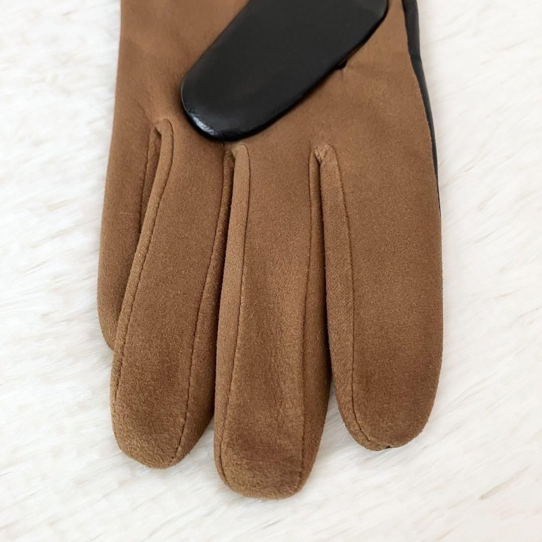 【未使用・美品】ヴィヴィアンウェストウッド　手袋グローブ　羊革　タグ付き　オーヴ 新品 ヴィヴィアンウエストウッド 手袋 グローブ レザーウール 羊革