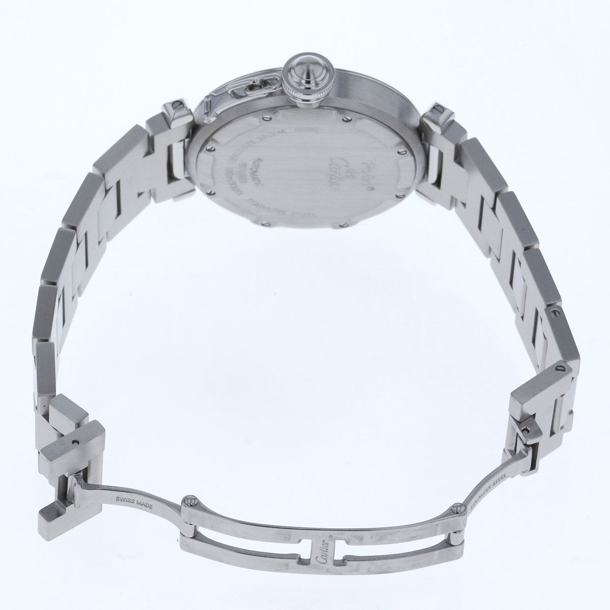 カルティエ パシャ シー自動巻き ステンレススティール メンズ CARTIER CARTIER カルティエ パシャC デイト 自動巻き 腕時計 W31047M7