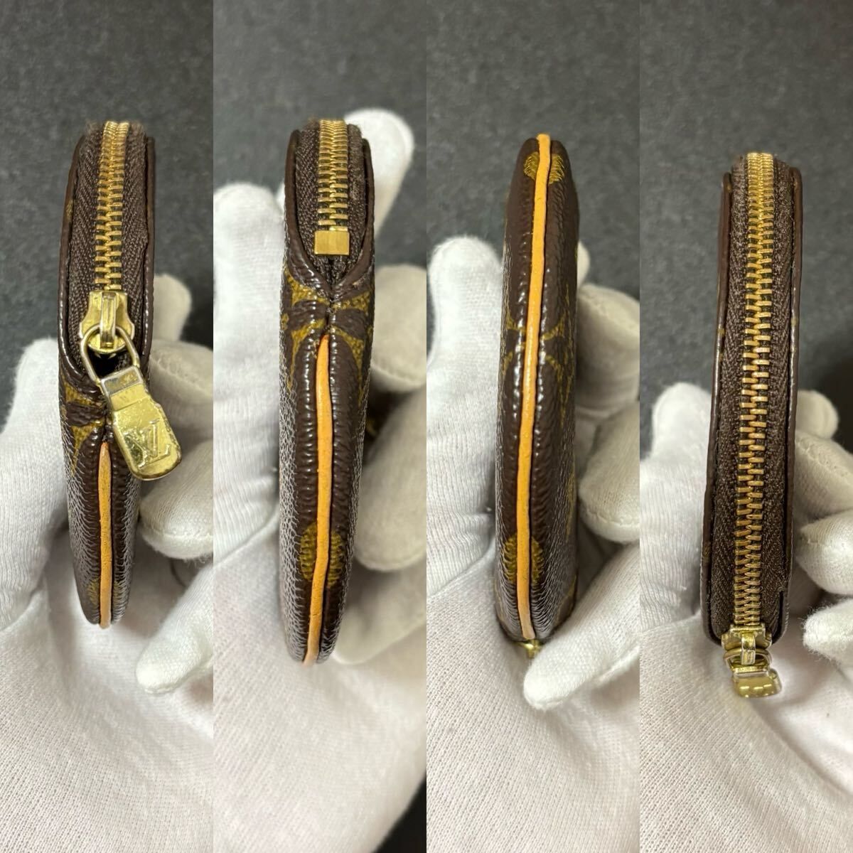 q47 ポシェット ポルト モネ ロン モノグラム 丸型 円形 ルイ ヴィトン