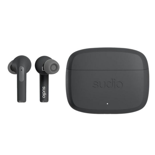 SUDIO ワイヤレス イヤホン N 2 PRO ブラック Bluetooth 5.2 ANC機能 IPX 4レベル防水設計