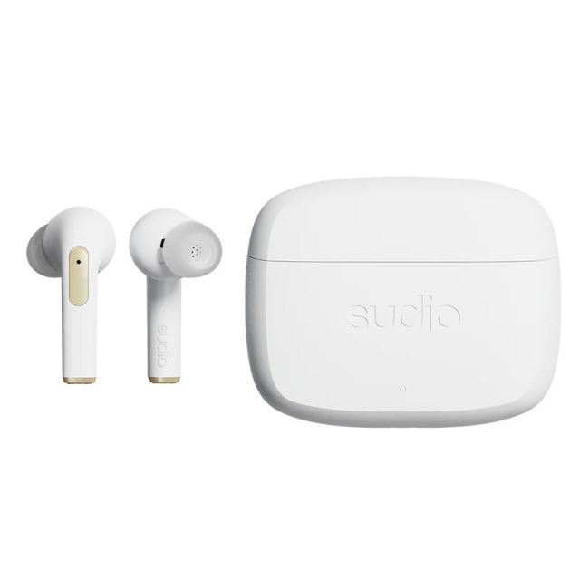 SUDIO ワイヤレス イヤホン N 2 PRO ホワイト Bluetooth 5 ANC機能 IPX 4レベル防水設計