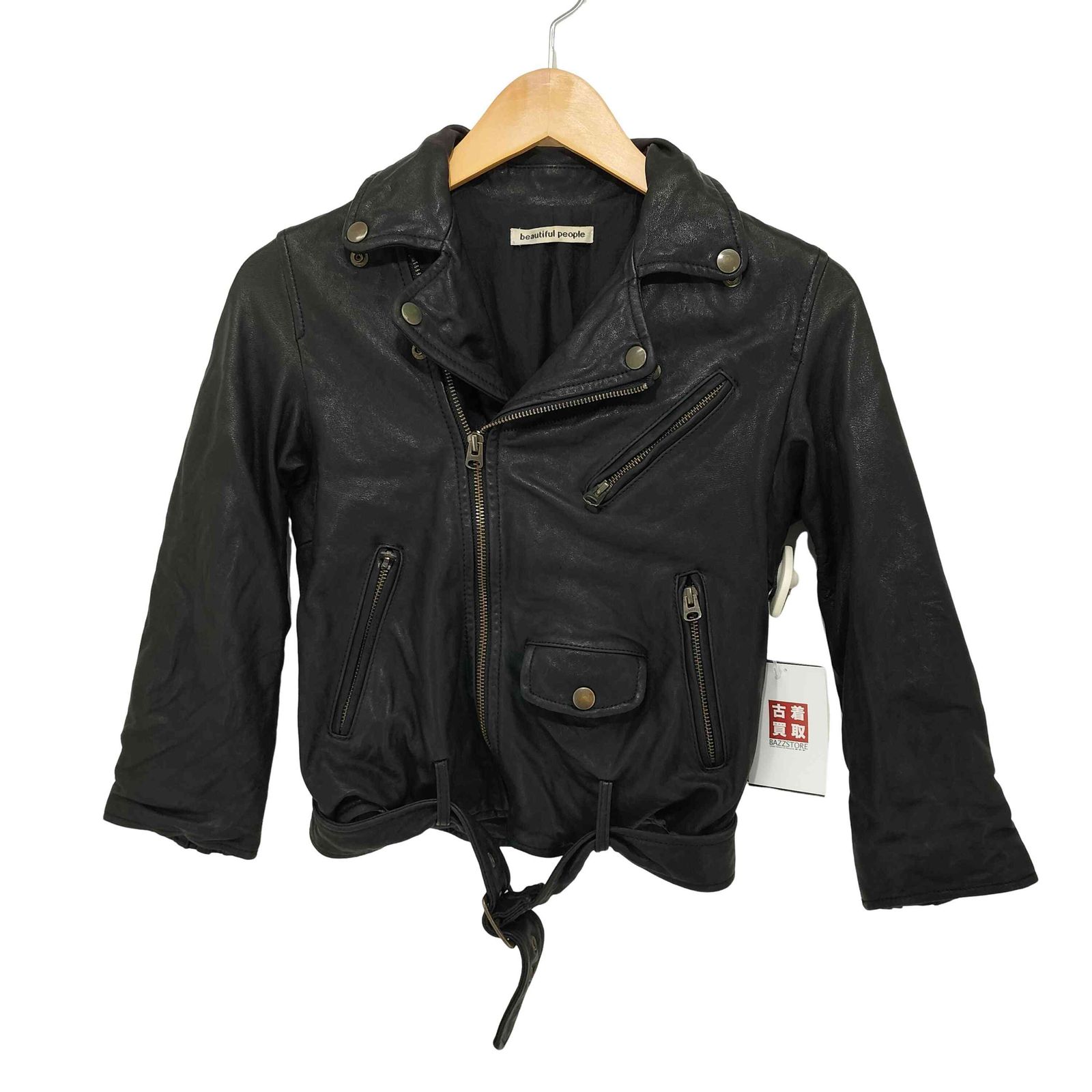 ビューティフルピープル beautiful people ラムレザーライダース