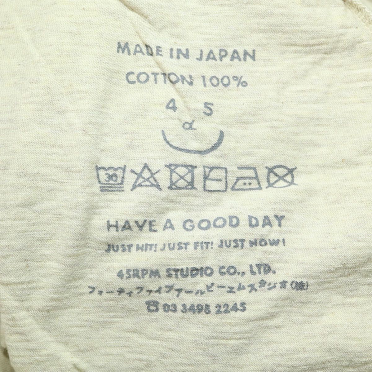 45R フォーティファイブアール 45周年 ヨックネック 天竺 ワンピース R