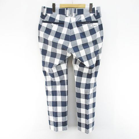 アンパスィ and per se ゴルフウェア チェック柄 ロング丈 テーパード