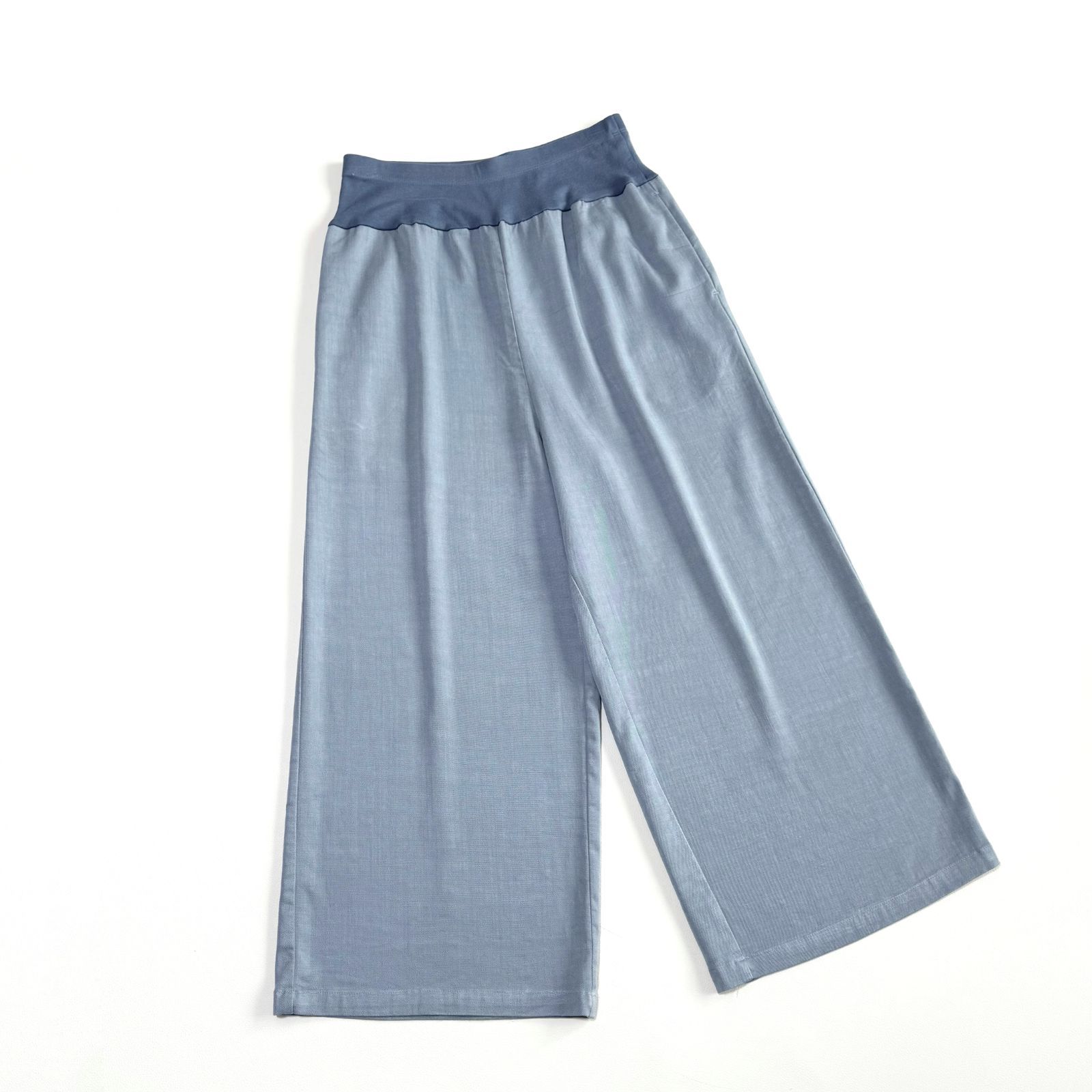 BEARDSLEY ビアズリー ウエストリブ テンセル デニム ワイドパンツ