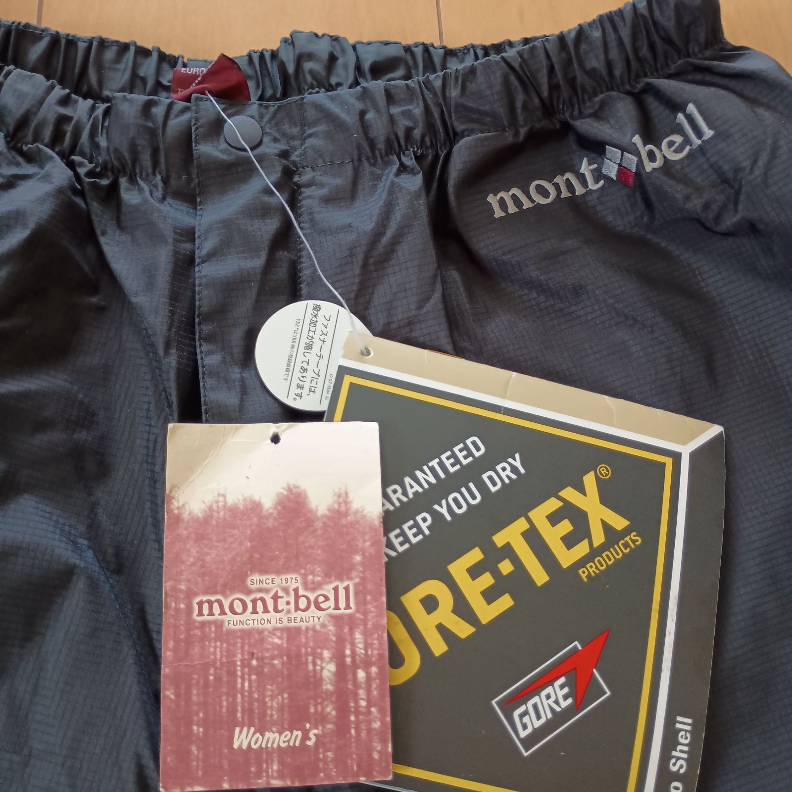 タグ付♥◆XL モンベル ストームクルーザーパンツ GORE-TEX ゴアテックス 黒 ブラック レインパンツ レインウェア montbell mont-bell 2288