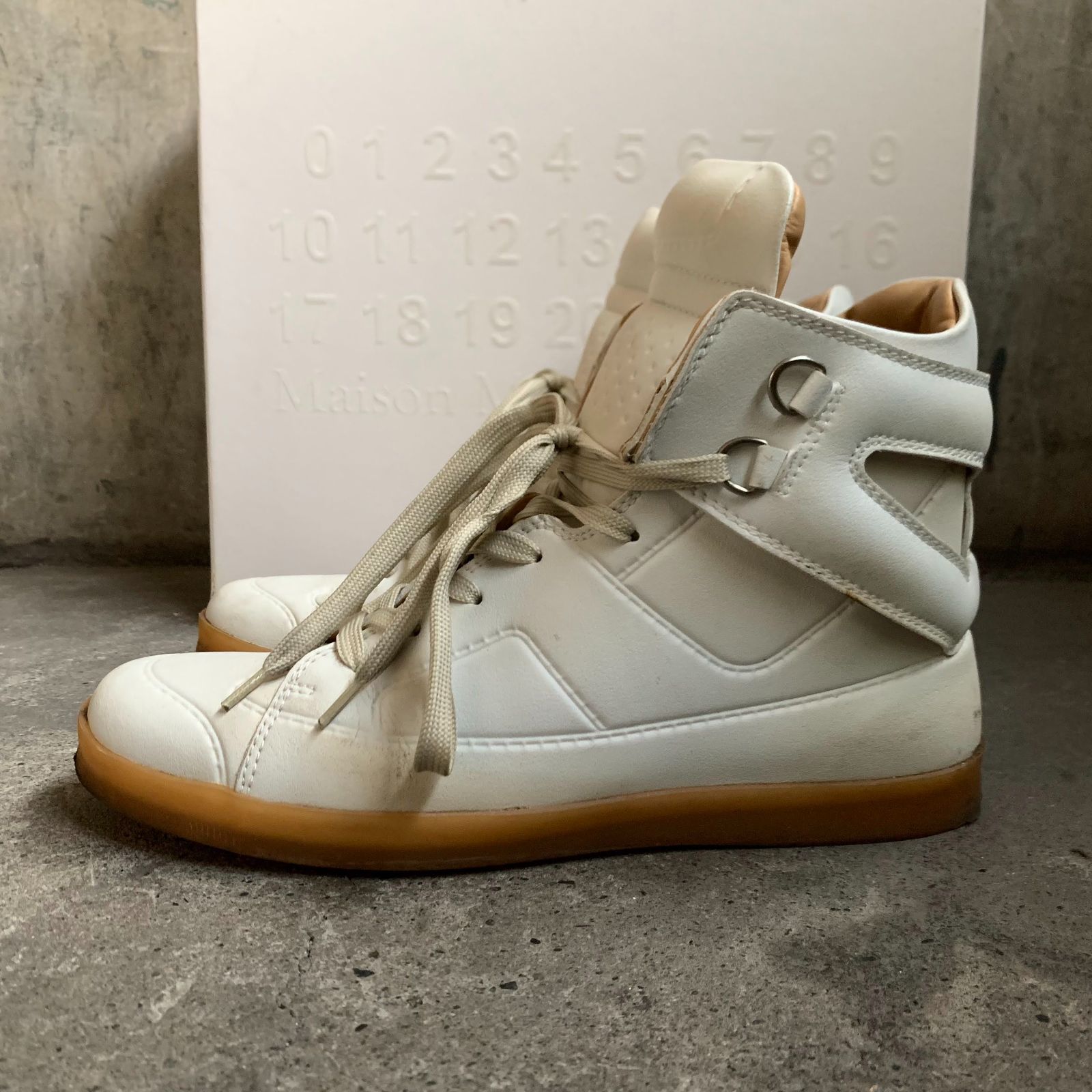 Maison Martin Margiela with H&M 12aw High Top Sneakers 09ss Reprint White 27cm Martin Margiela 911300