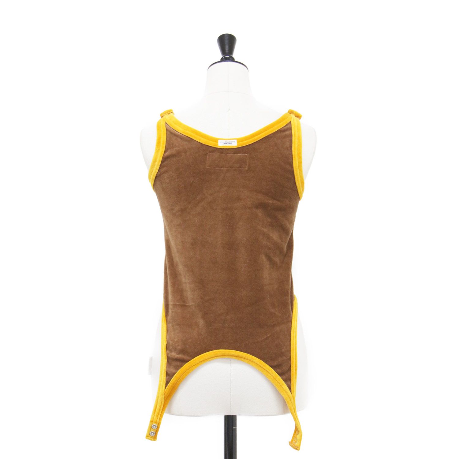 JANE SMITH ジェーンスミス タンクトップ ブラウン イエロー サイズ:38
