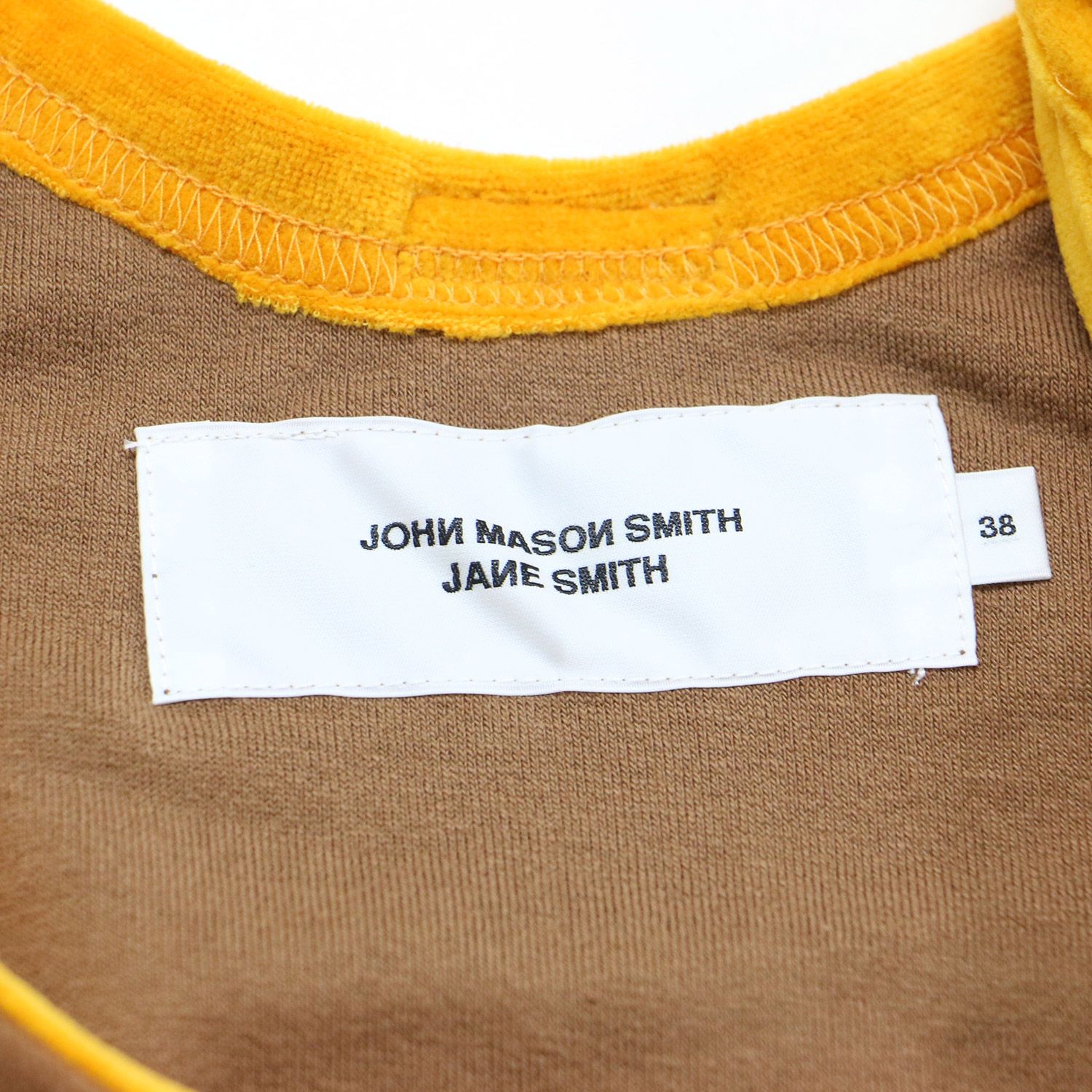 JANE SMITH ジェーンスミス タンクトップ ブラウン イエロー サイズ:38