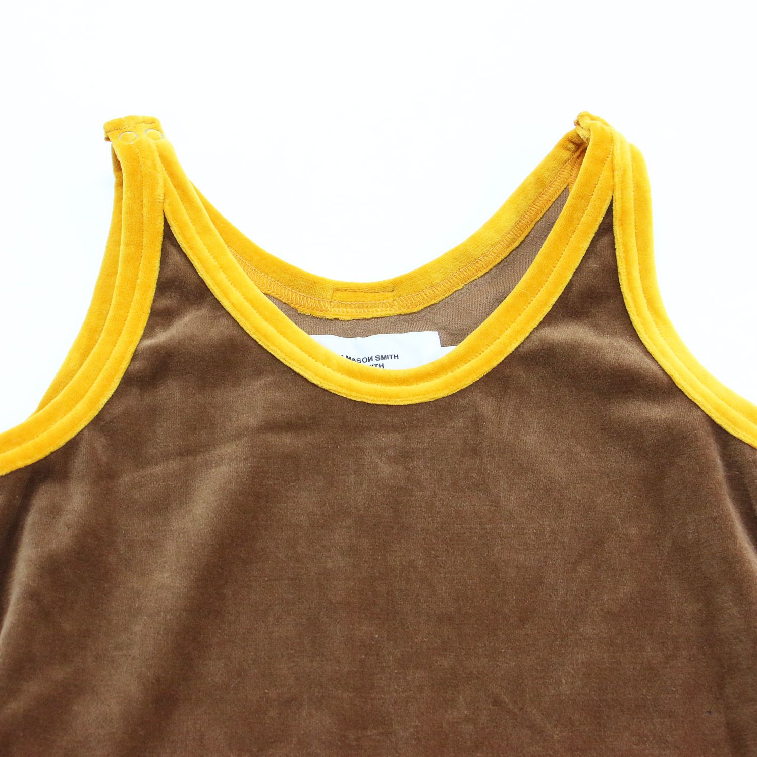 JANE SMITH ジェーンスミス タンクトップ ブラウン イエロー サイズ:38