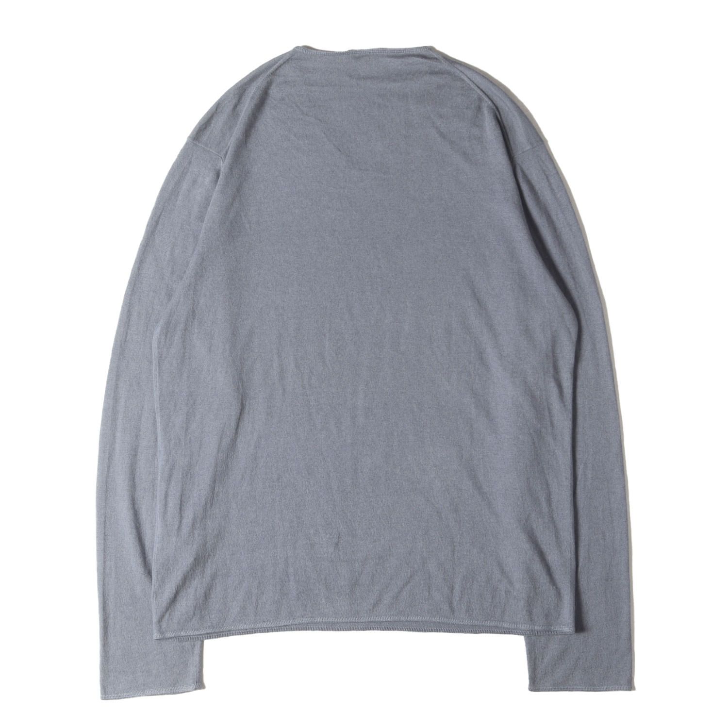 JIL SANDER ジル・サンダー ニット グレイッシュブルー サイズ:52 | V