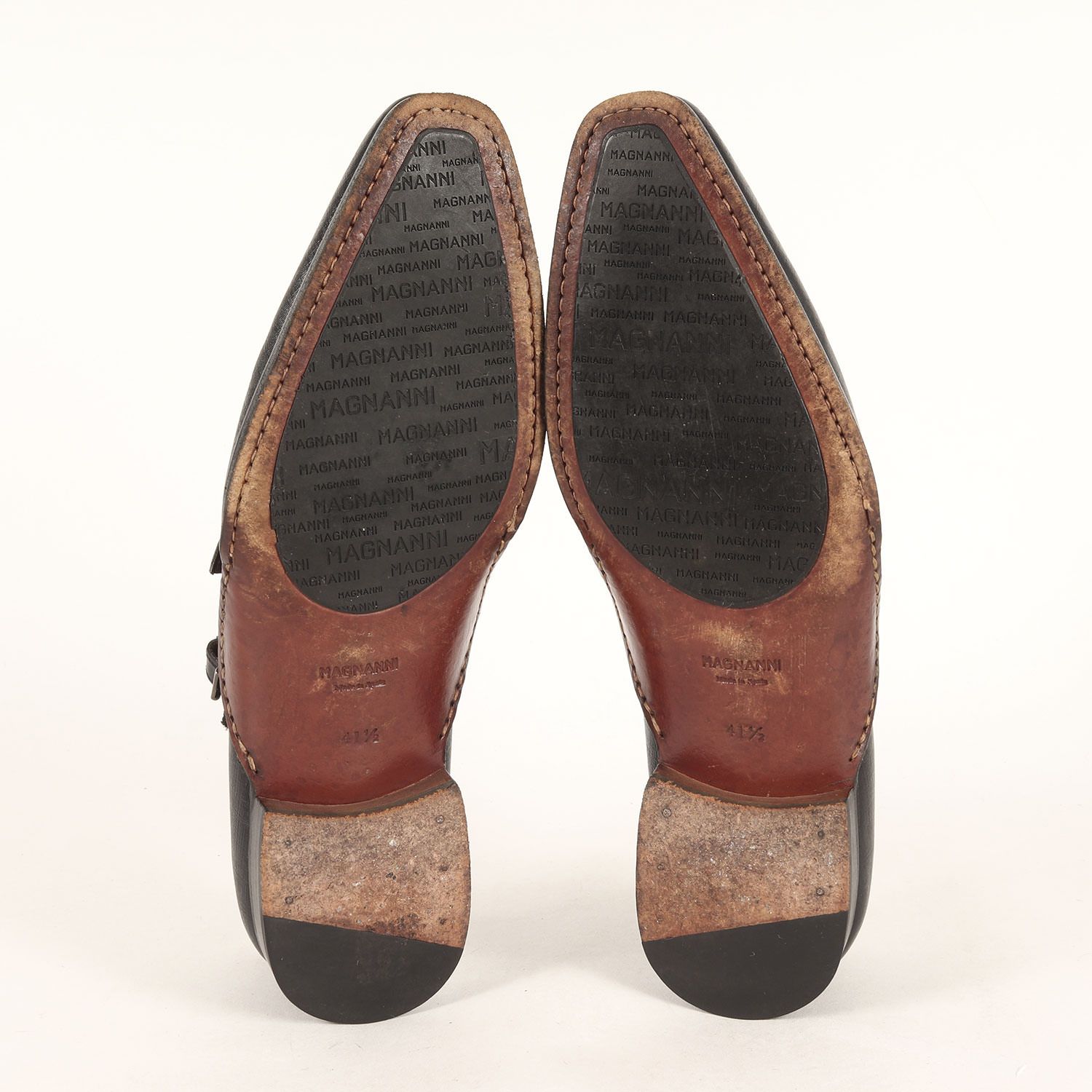  Magnanni マグナーニ Queen Classico 別注 サイズ 41 1 2 26 5 cm相当 オパンカ ダブルモンク ドレスシューズ 18740 ブラック 黒 スペイン製 ブランド 靴 メンズ ドレス ビジネスシューズ ブーツ 革靴