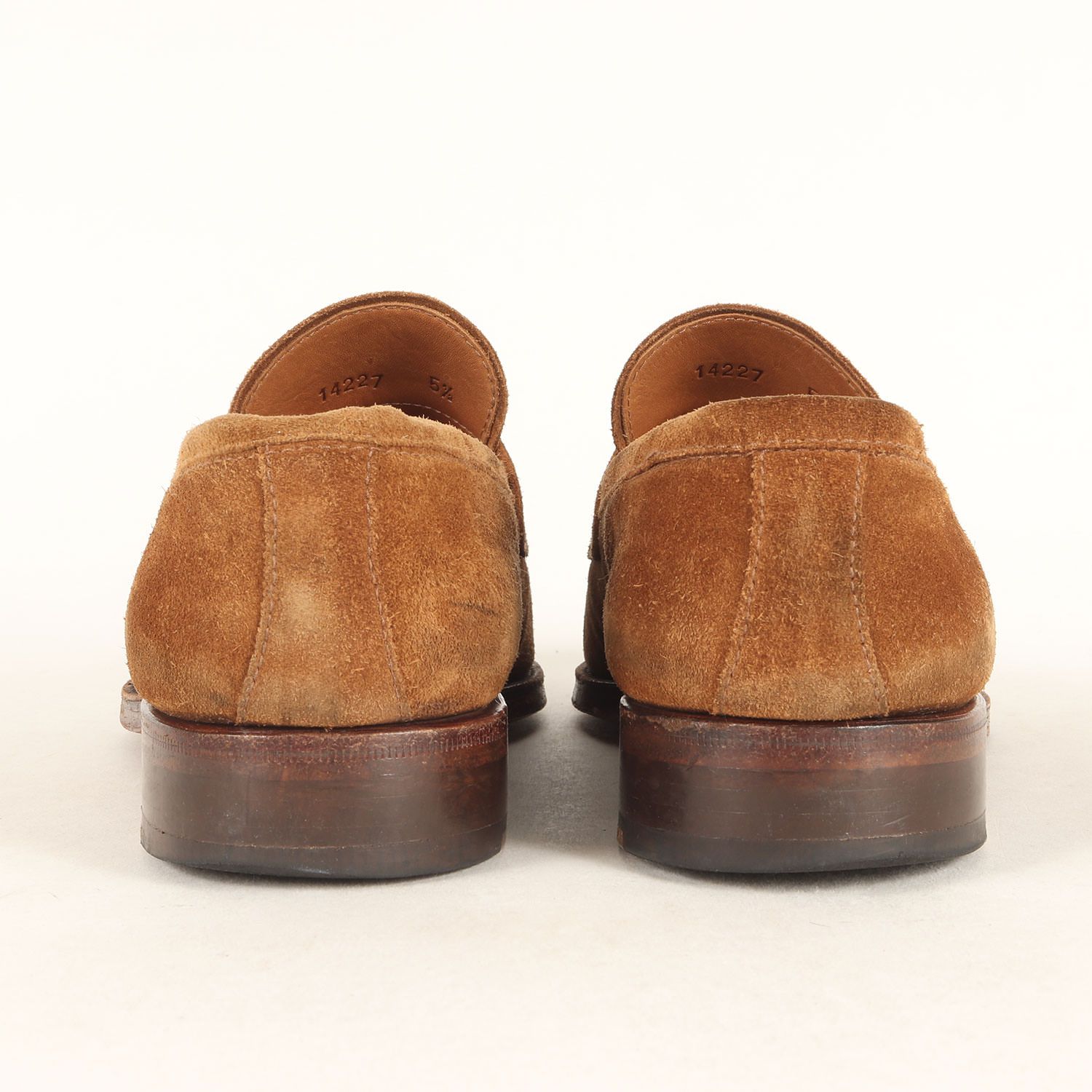  YANKO ヤンコ サイズ 5 1 2 24 cm相当 スエード コイン ローファー 14227 ブラウン スペイン製 ブランド シューズ 靴 メンズ ローファー ブーツ 革靴