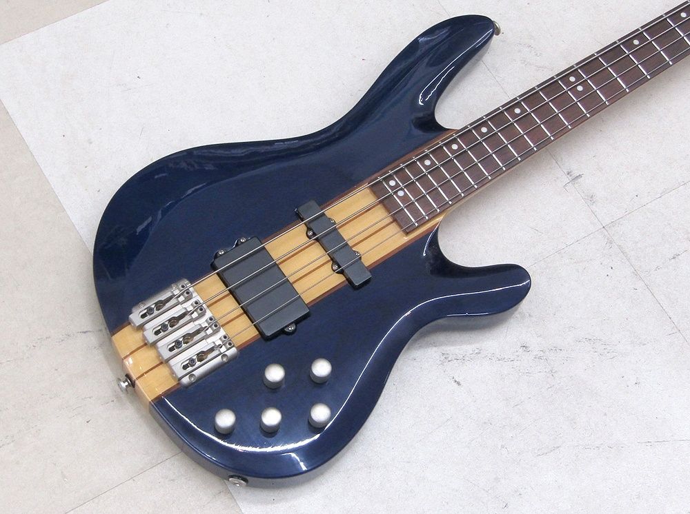 EBT 404 エレキベース アクティブベース 4弦 Trans Blue スルーネック プレイテック