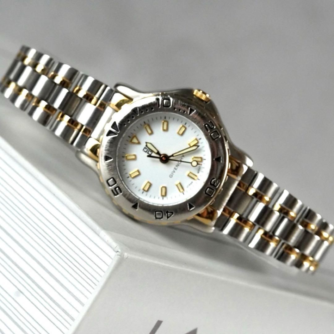 新品電池交換済】GIVENCHY ジバンシー 腕時計 wacth ダイバー 