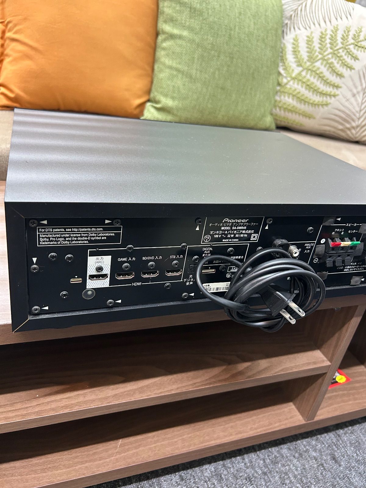 Pioneer5.1chサラウンド SA-SWR45/S-SWR767 送料無料 パイオニア サラウンドスピーカー SA-SWR45 S-SWR767 - メルカリ
