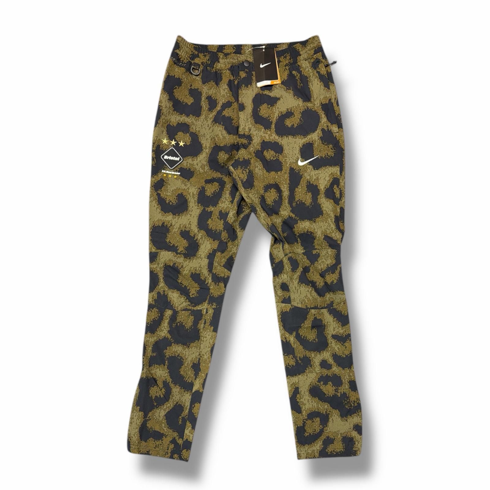 F.C.R.B. × NIKE STORM-FIT Track Pants レオパードトラックパンツ イージーパンツ エフシーアールビー ナイキ カーキ S 3835 M