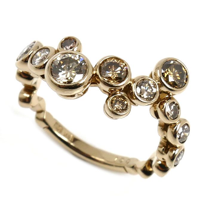 K 18 BG ベゼル リング 指輪 BD 085 ダイヤモンド1 00 ct 11号 4 1 g レディース