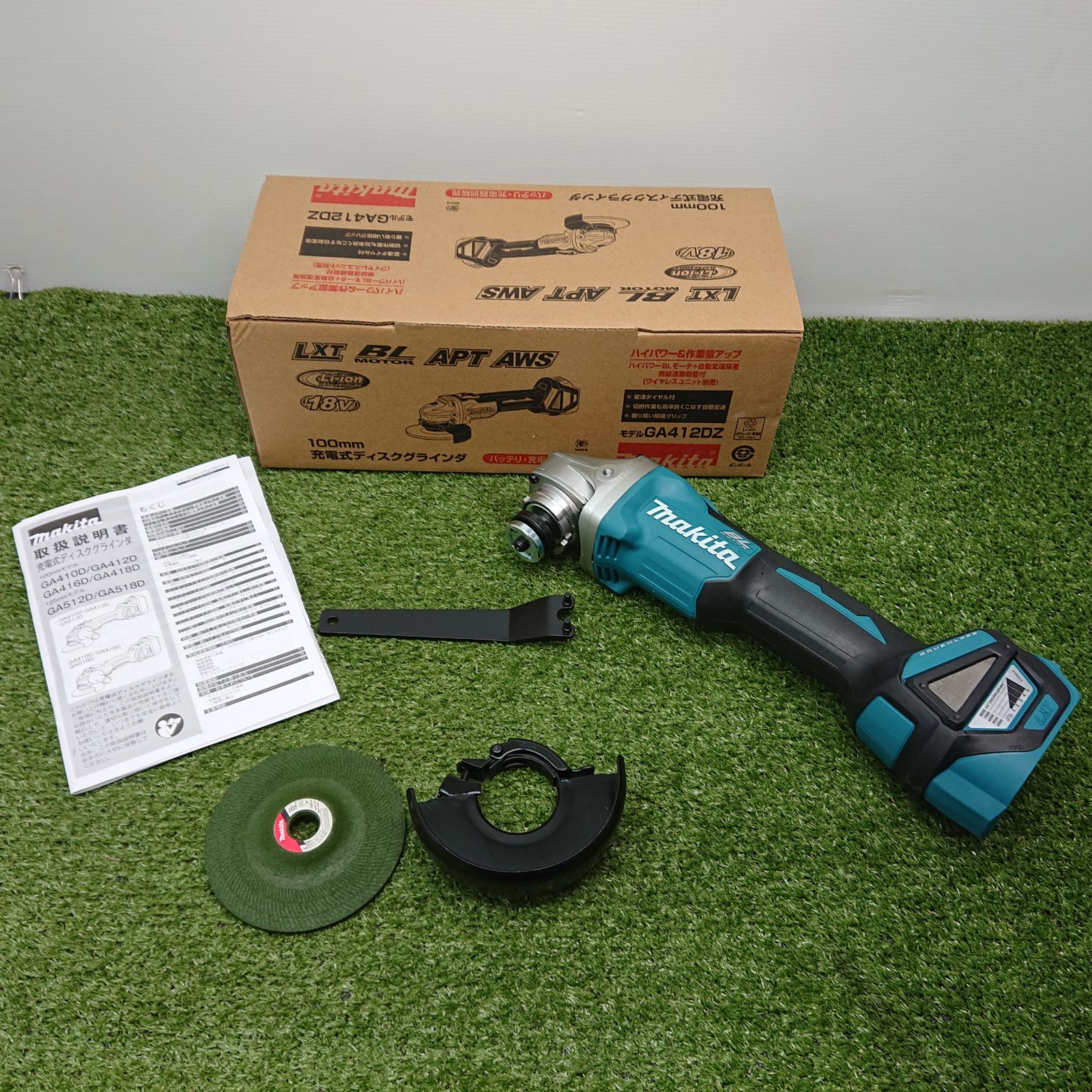 未使用品】マキタ GA412DZ 100mm充電式ディスクグラインダ 18V 本体 