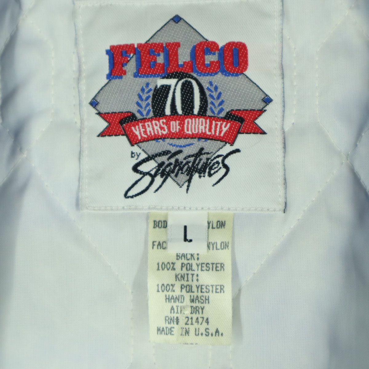 felco フェルコ ドジャース MLB 長袖 ナイロン スタジャン L ブルー