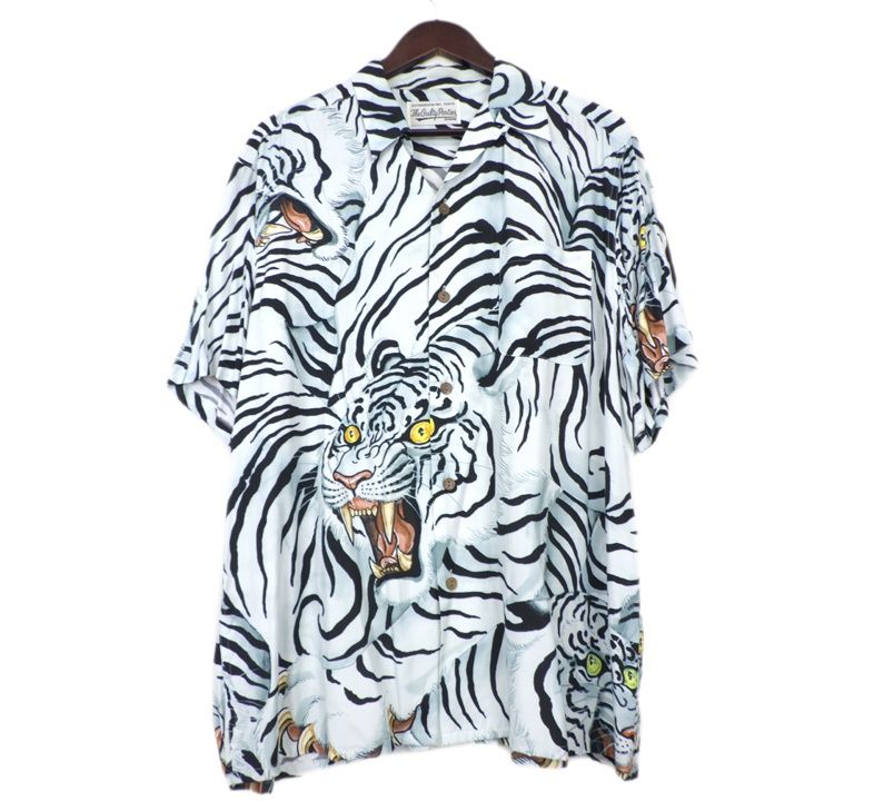 ワコマリア WACKO MARIA SHIRT ティムリーハイ 虎柄 レーヨン 半袖 シャツ w 25413